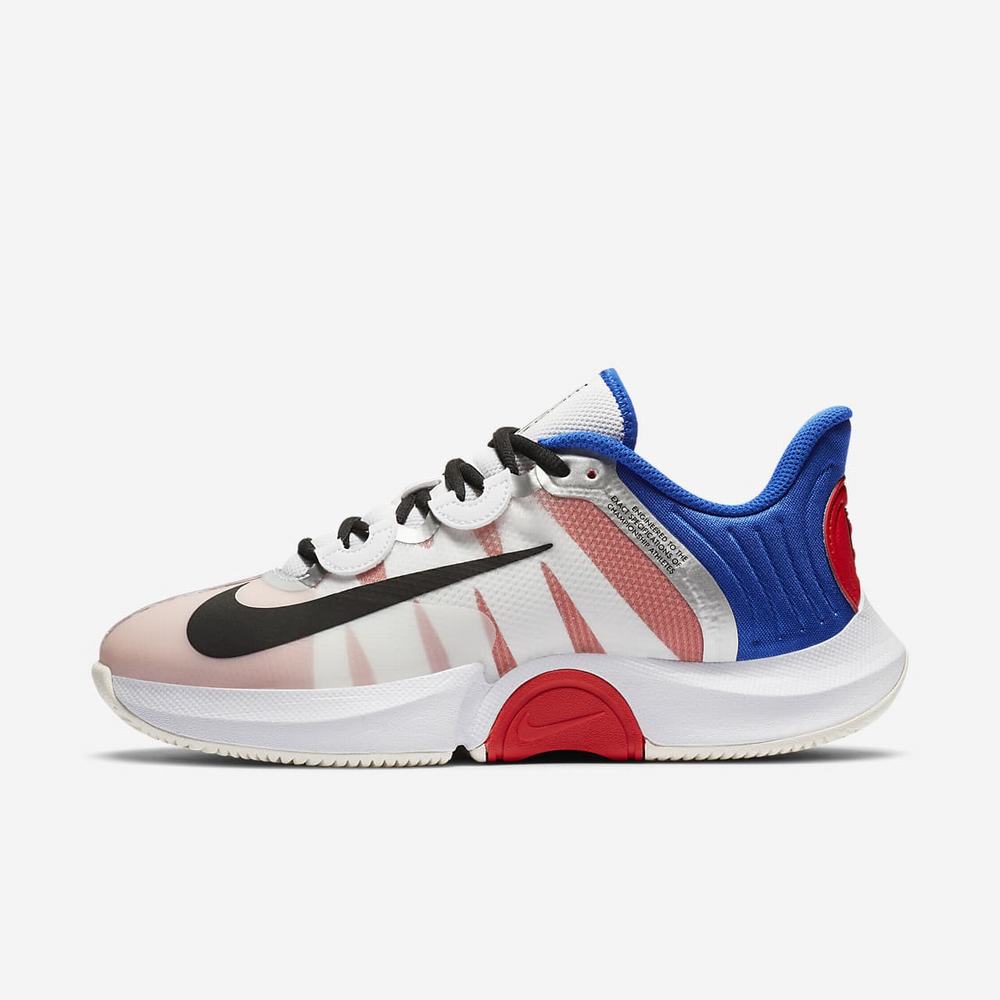 Chaussure De Tennis Nike NikeCourt Air Zoom GP Turbo Blanche 7590-861 White/Racer Blue/Light Crimson/Black Femme | MUS-01097542